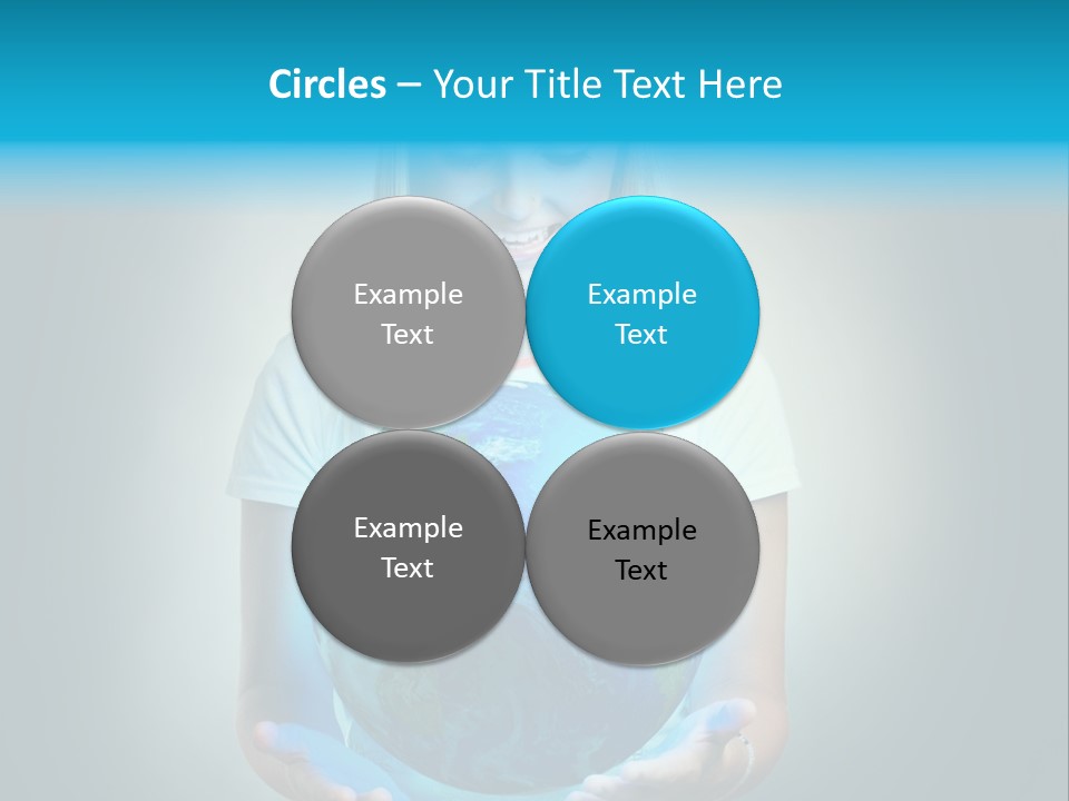 Girl Environment Protect PowerPoint Template