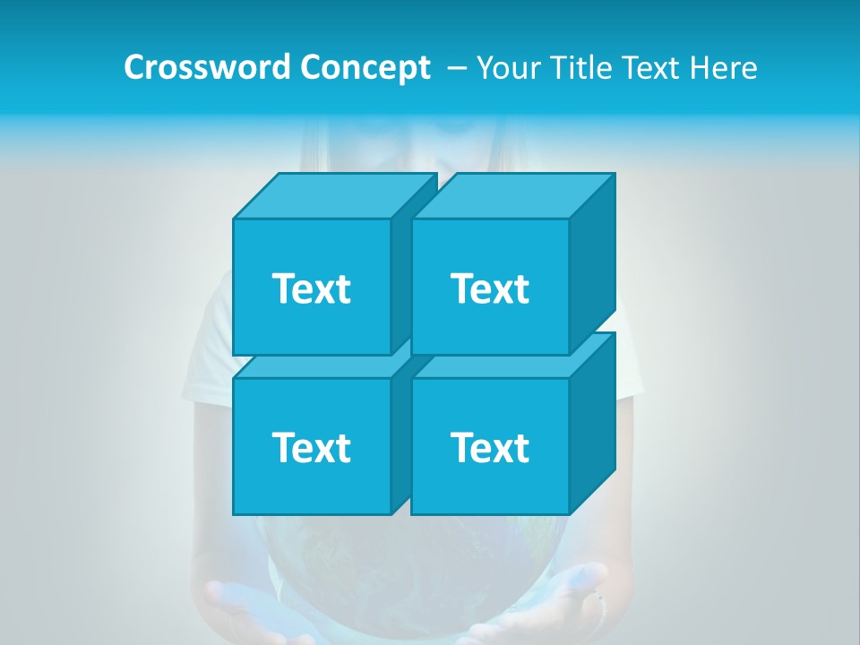 Girl Environment Protect PowerPoint Template