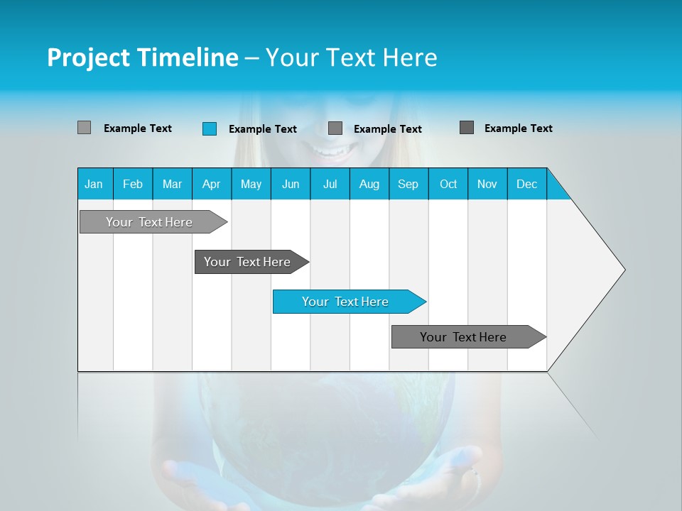 Girl Environment Protect PowerPoint Template