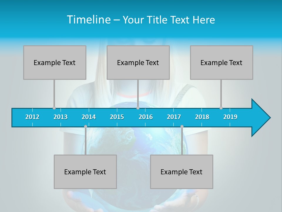 Girl Environment Protect PowerPoint Template