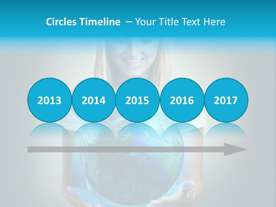 Girl Environment Protect PowerPoint Template