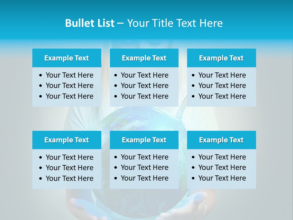 Girl Environment Protect PowerPoint Template