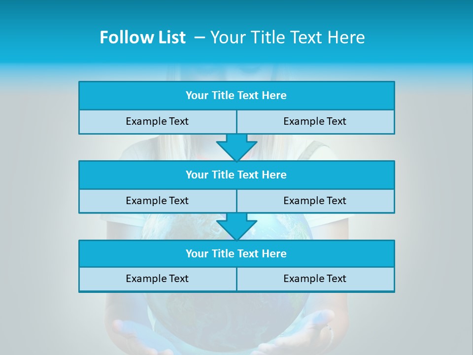 Girl Environment Protect PowerPoint Template