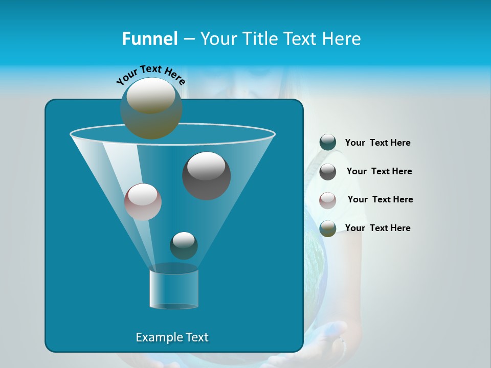 Girl Environment Protect PowerPoint Template