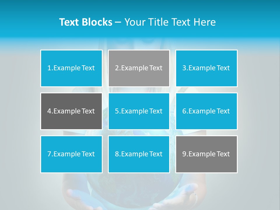 Girl Environment Protect PowerPoint Template