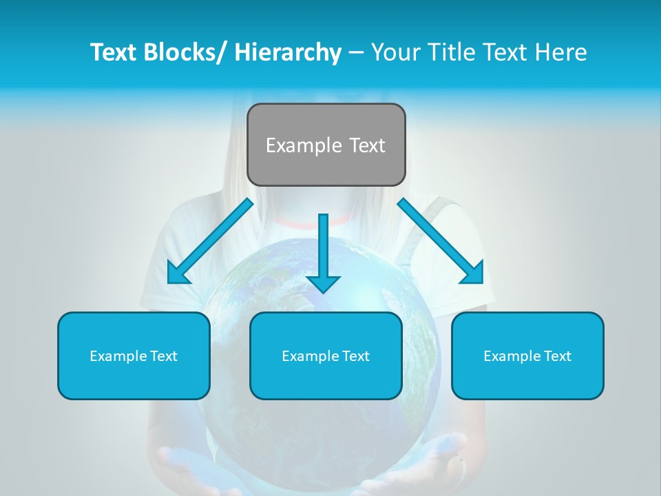 Girl Environment Protect PowerPoint Template