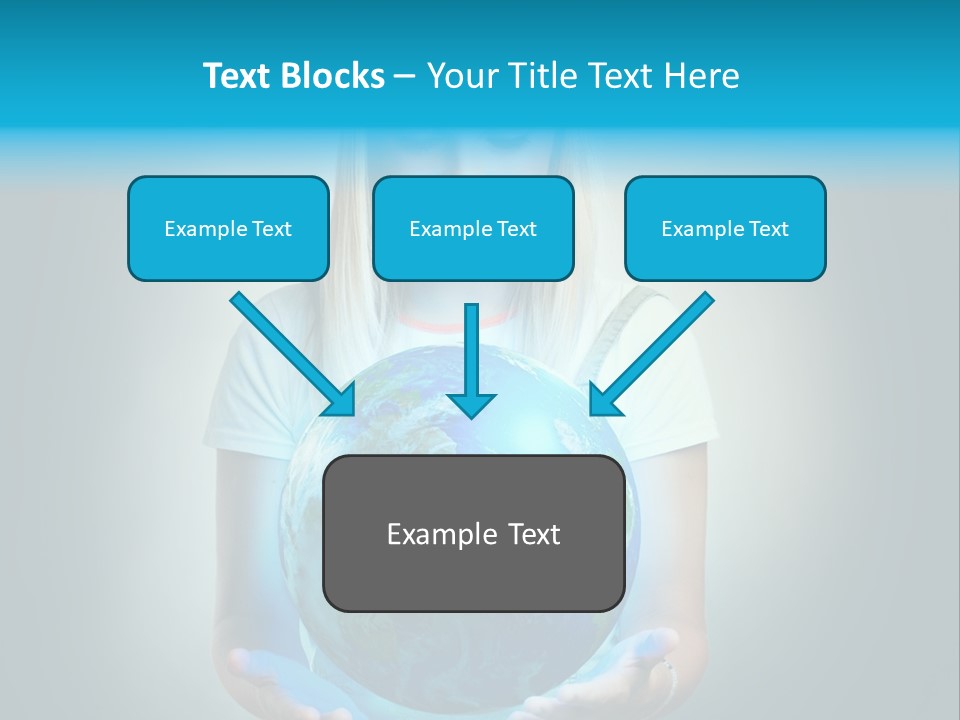 Girl Environment Protect PowerPoint Template