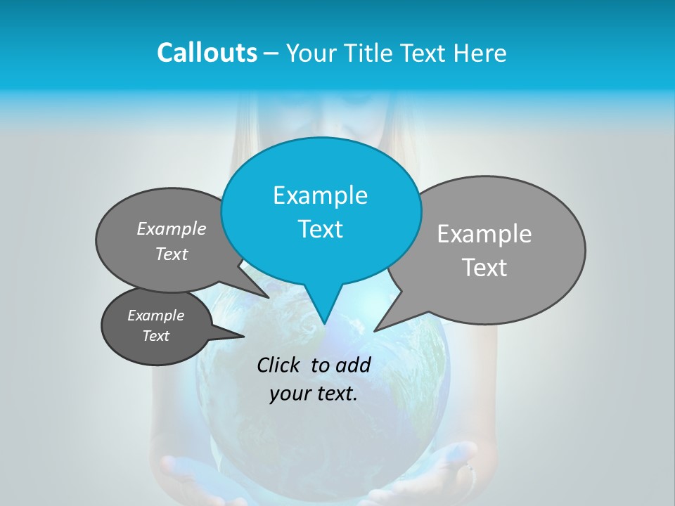 Girl Environment Protect PowerPoint Template