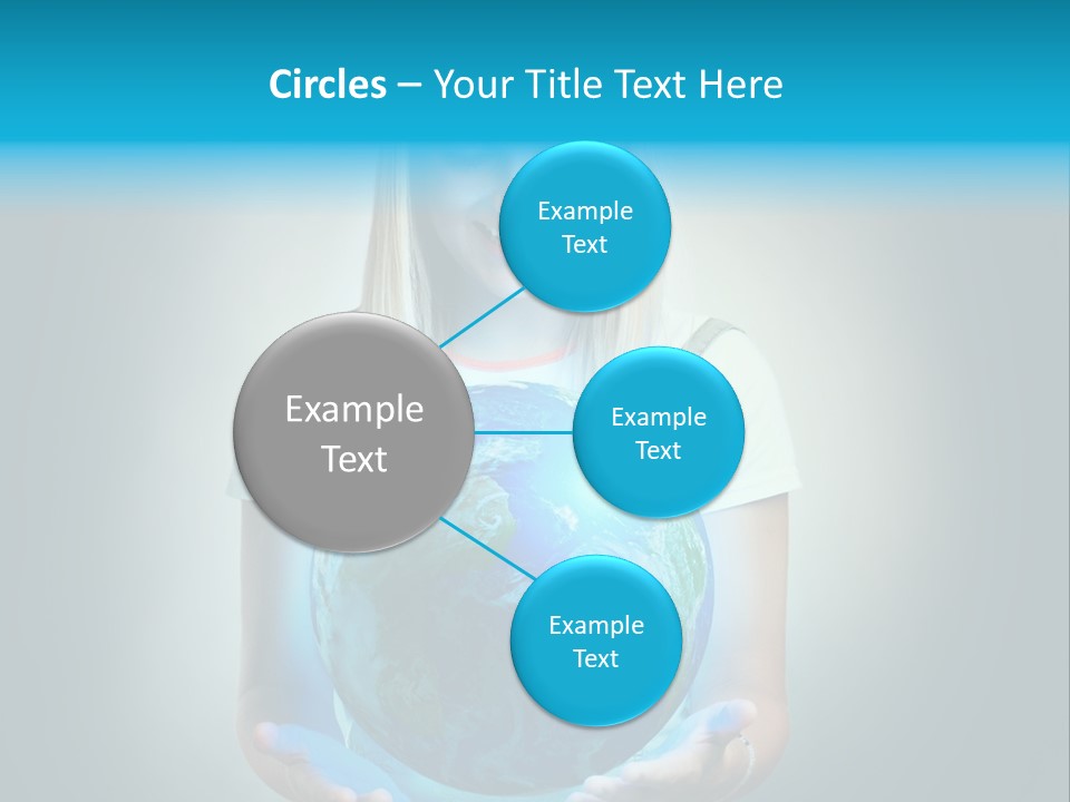 Girl Environment Protect PowerPoint Template