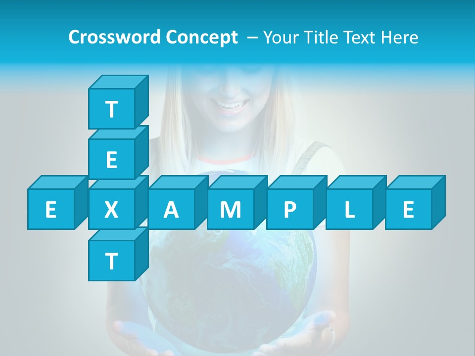 Girl Environment Protect PowerPoint Template