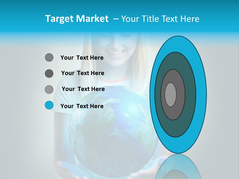 Girl Environment Protect PowerPoint Template