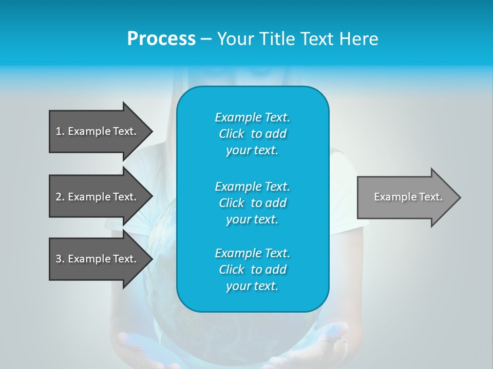 Girl Environment Protect PowerPoint Template