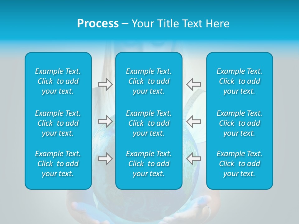 Girl Environment Protect PowerPoint Template