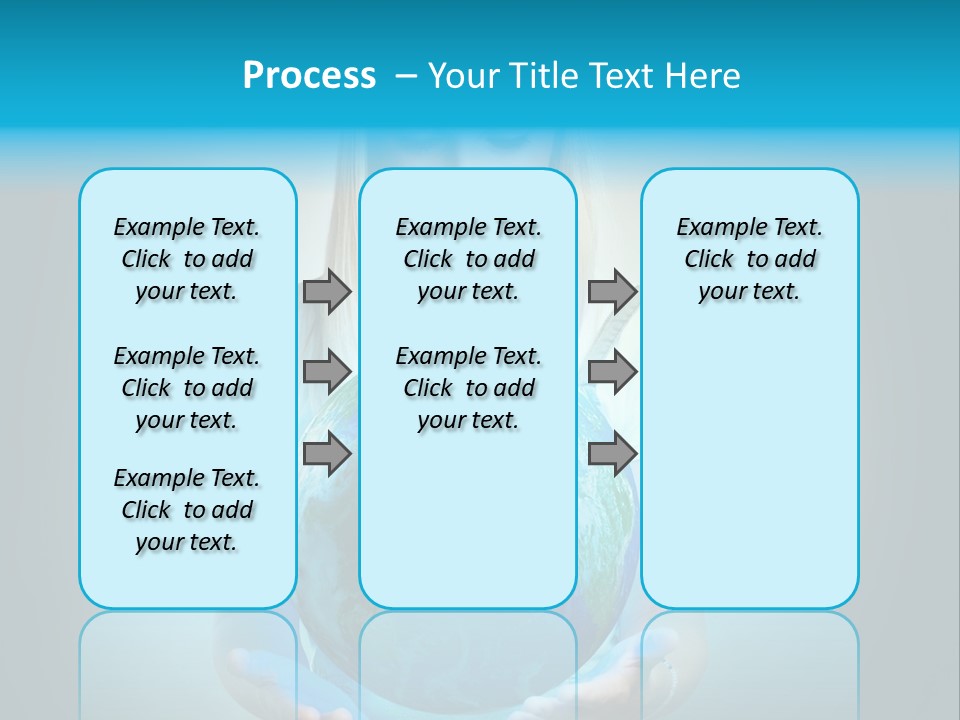 Girl Environment Protect PowerPoint Template