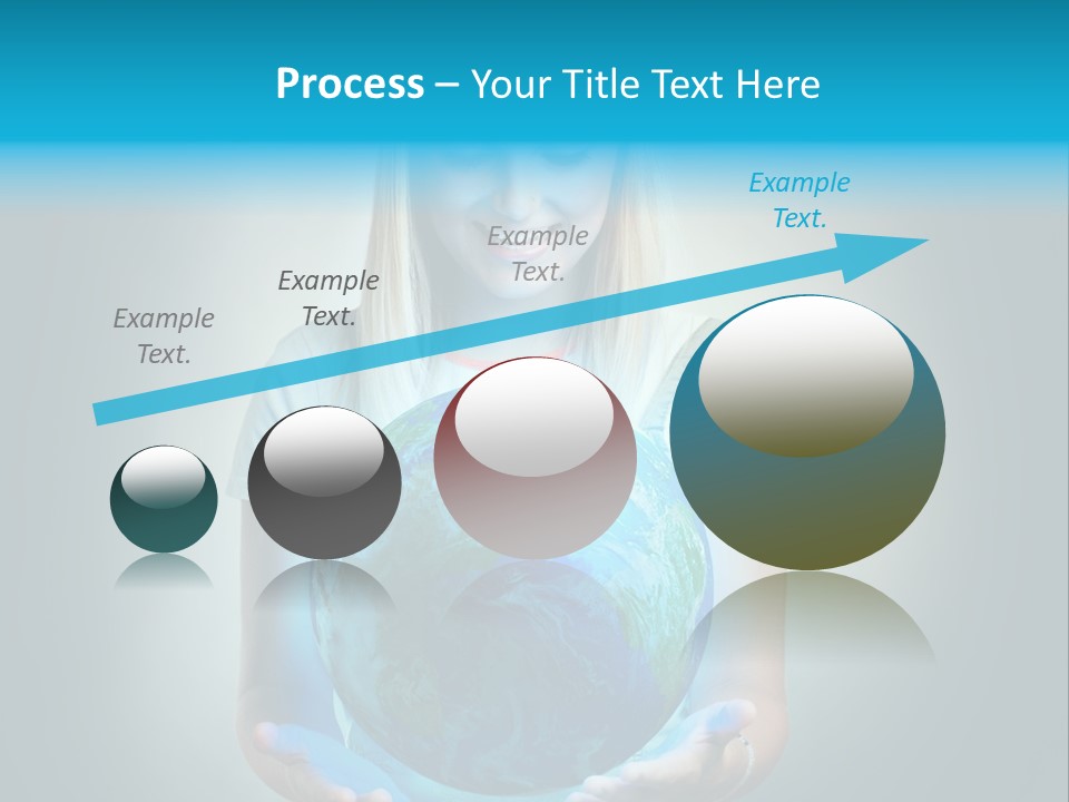 Girl Environment Protect PowerPoint Template