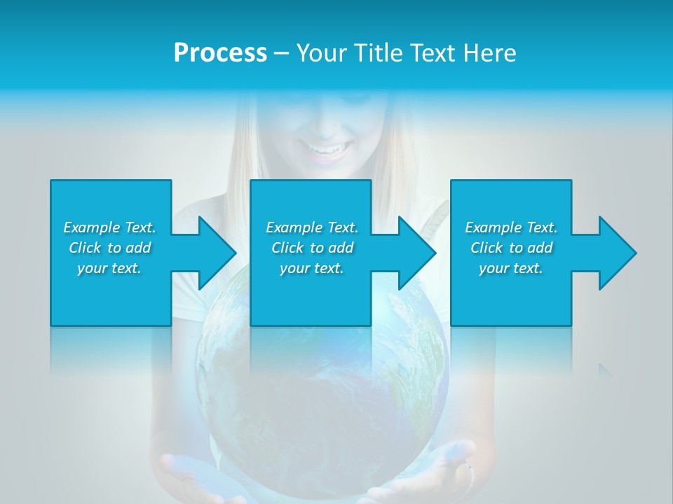 Girl Environment Protect PowerPoint Template