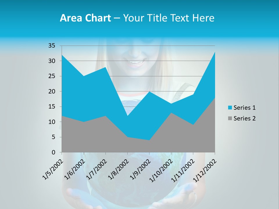 Girl Environment Protect PowerPoint Template