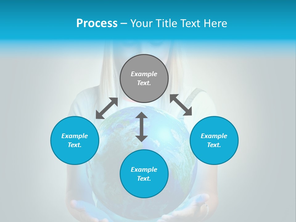 Girl Environment Protect PowerPoint Template