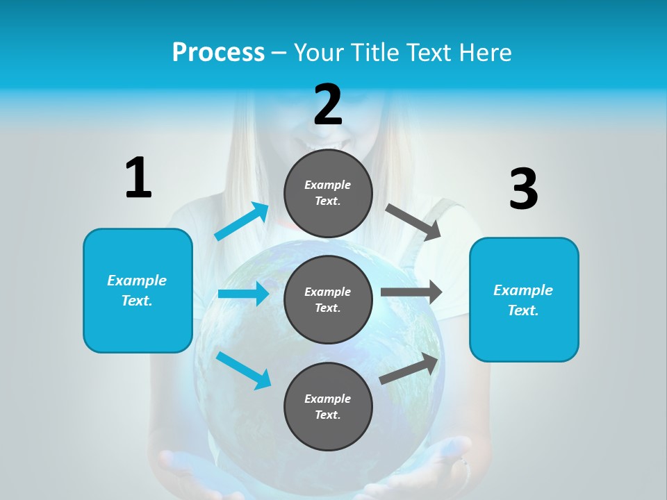 Girl Environment Protect PowerPoint Template