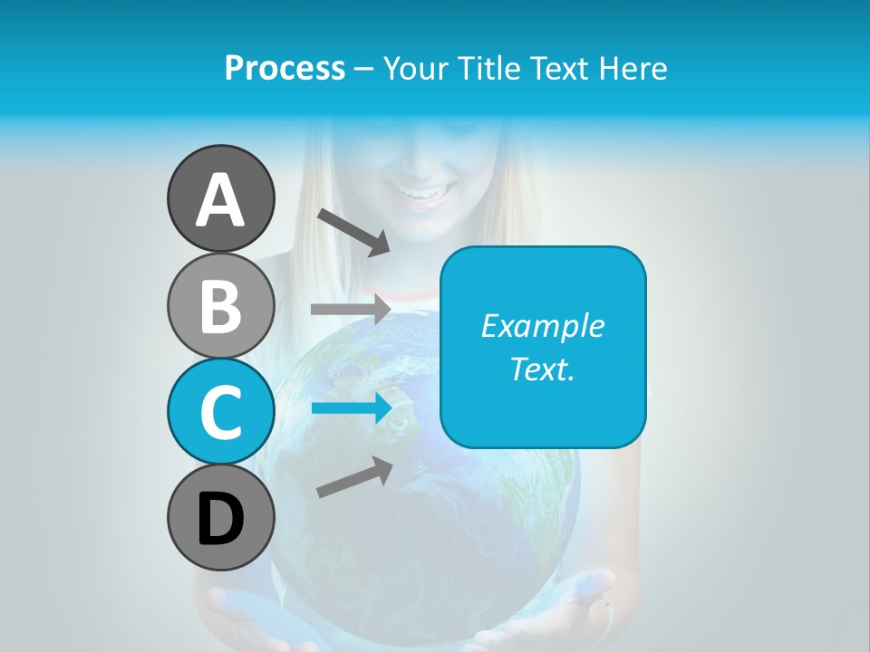 Girl Environment Protect PowerPoint Template