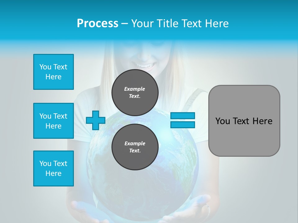 Girl Environment Protect PowerPoint Template
