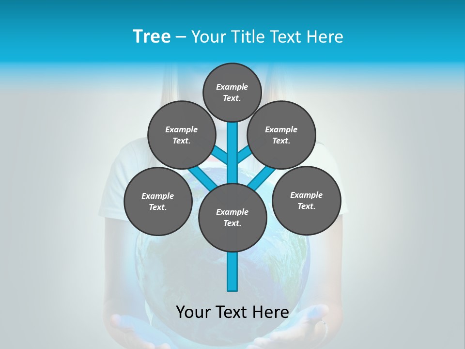 Girl Environment Protect PowerPoint Template