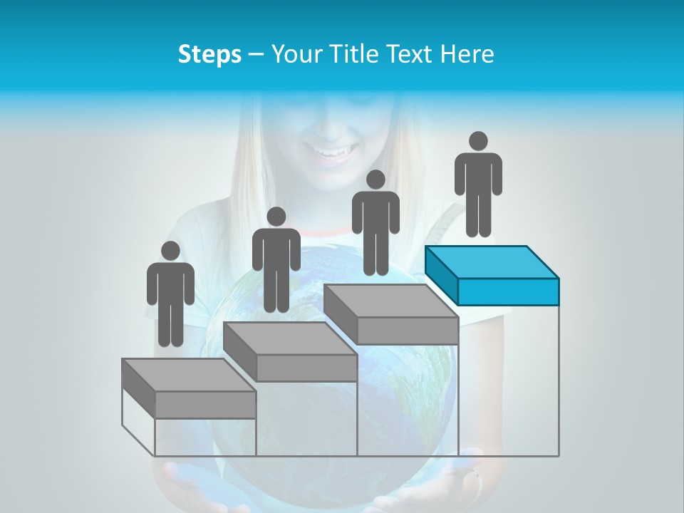 Girl Environment Protect PowerPoint Template