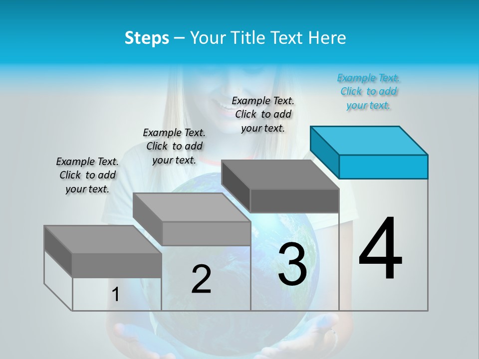 Girl Environment Protect PowerPoint Template