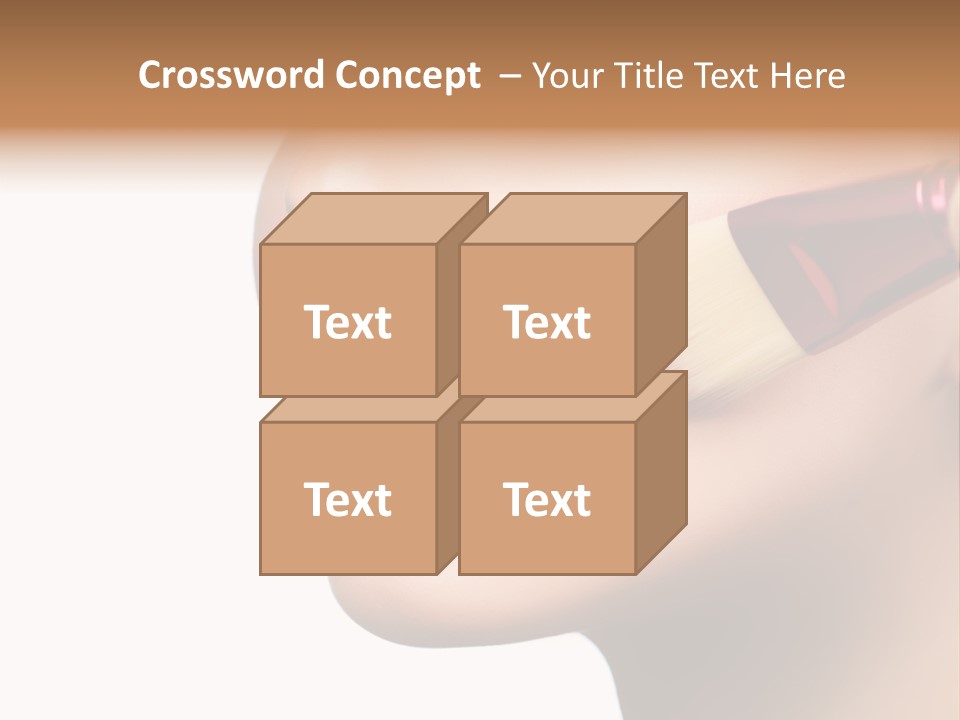 Lashes Lipstick Woman PowerPoint Template