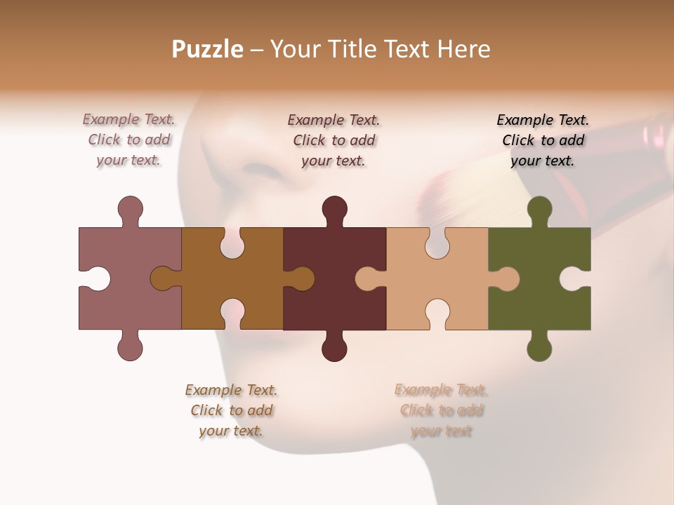 Lashes Lipstick Woman PowerPoint Template