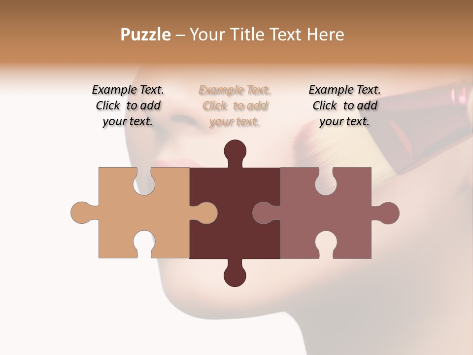 Lashes Lipstick Woman PowerPoint Template