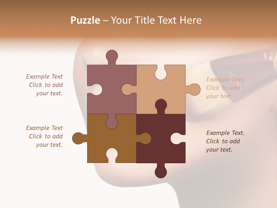 Lashes Lipstick Woman PowerPoint Template