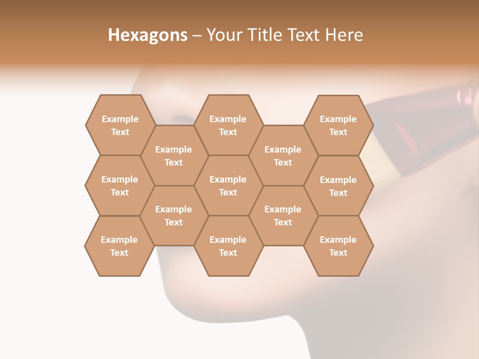 Lashes Lipstick Woman PowerPoint Template