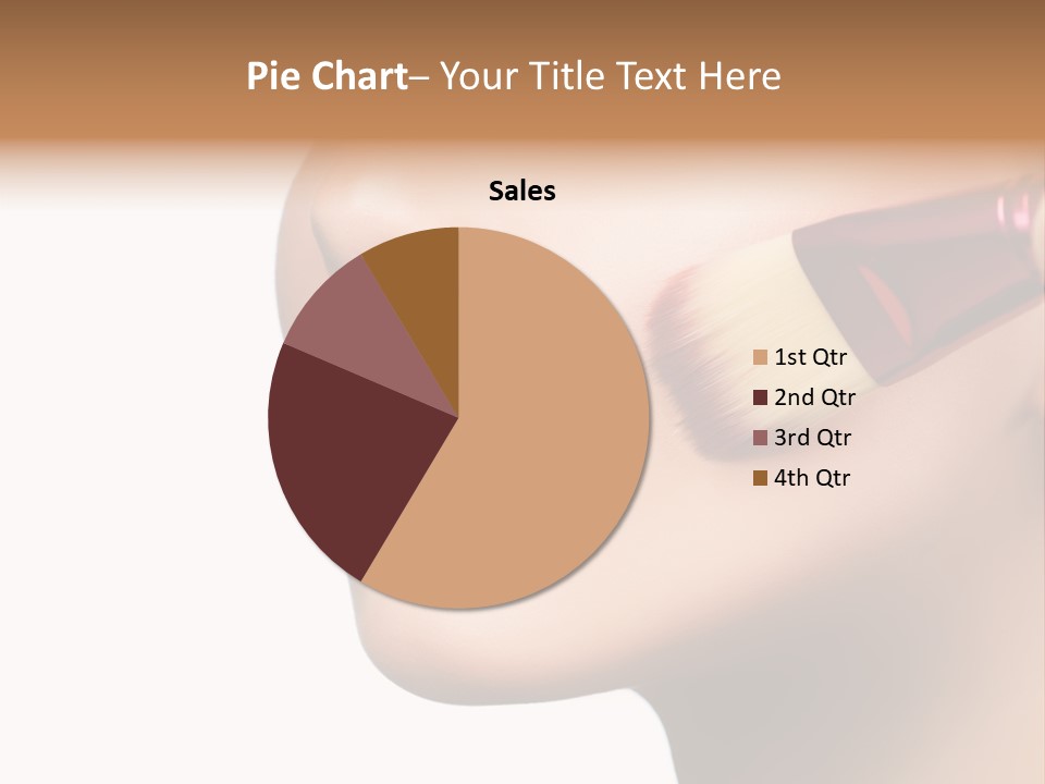 Lashes Lipstick Woman PowerPoint Template