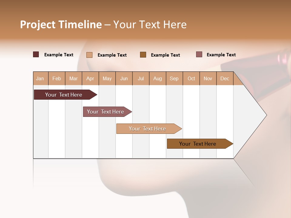 Lashes Lipstick Woman PowerPoint Template