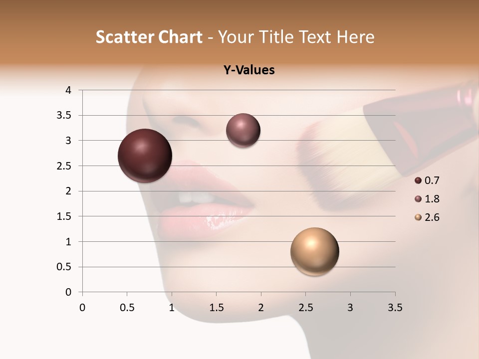 Lashes Lipstick Woman PowerPoint Template