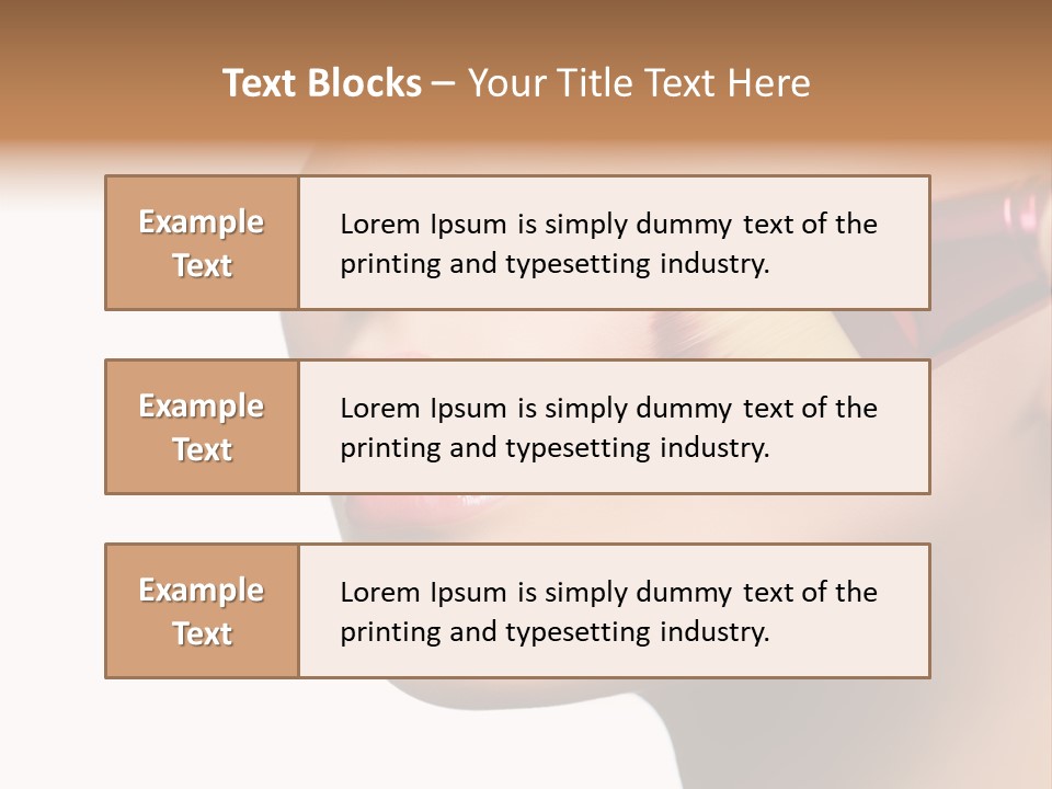 Lashes Lipstick Woman PowerPoint Template