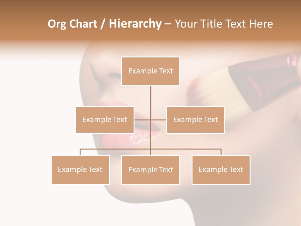 Lashes Lipstick Woman PowerPoint Template