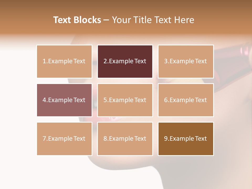 Lashes Lipstick Woman PowerPoint Template