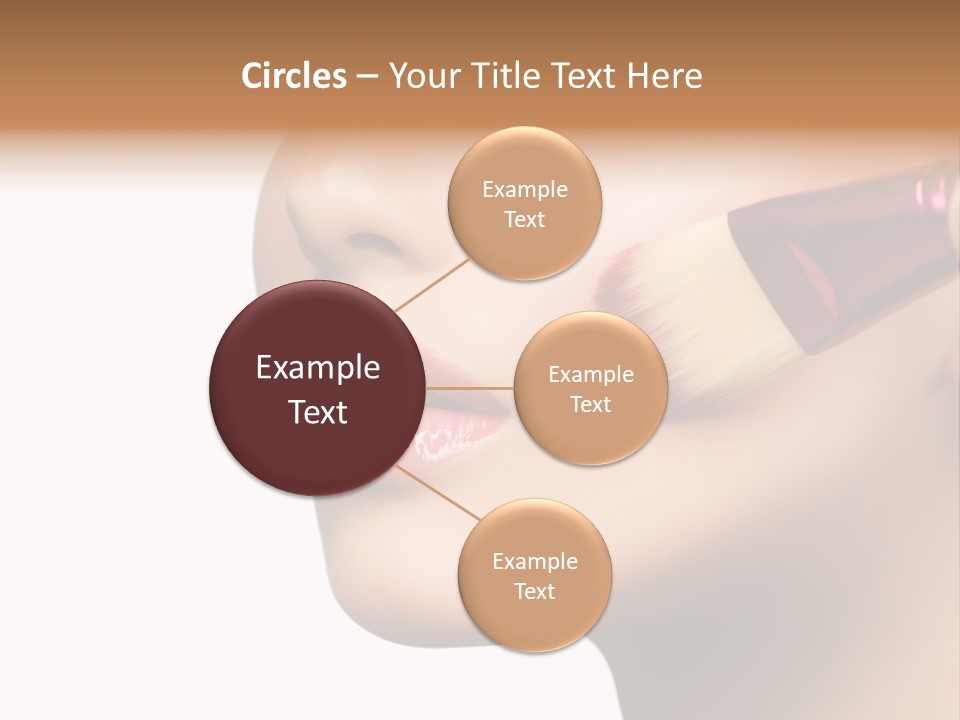 Lashes Lipstick Woman PowerPoint Template