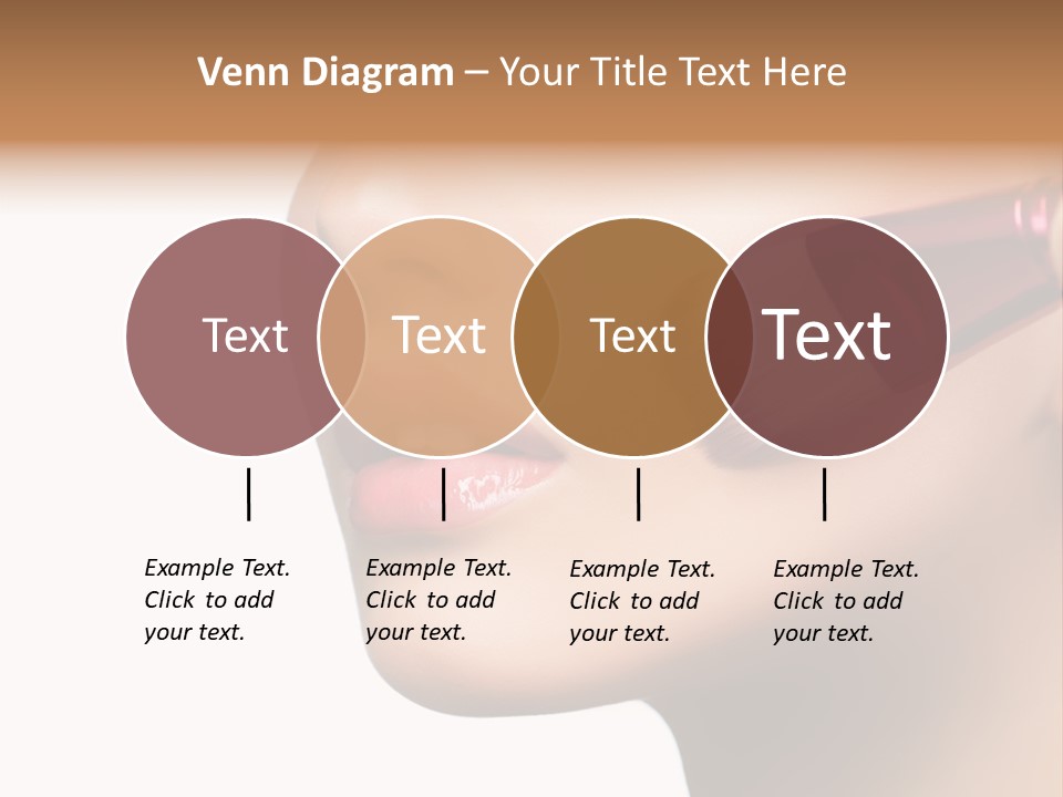 Lashes Lipstick Woman PowerPoint Template