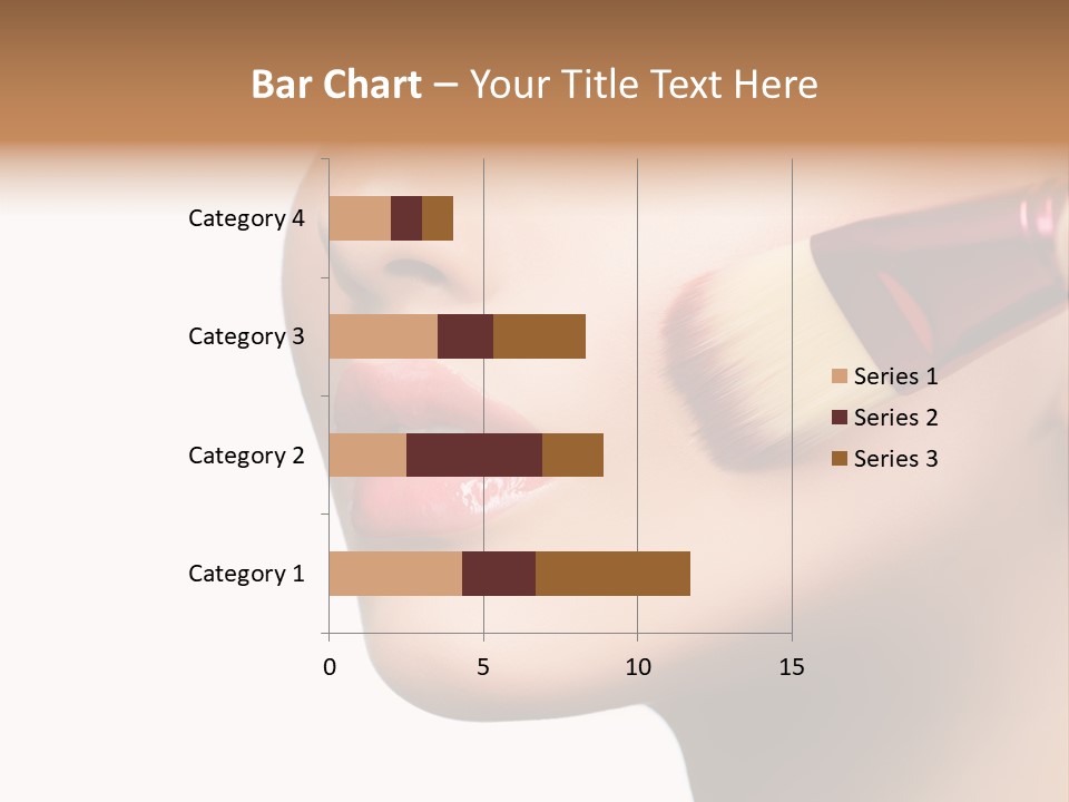 Lashes Lipstick Woman PowerPoint Template