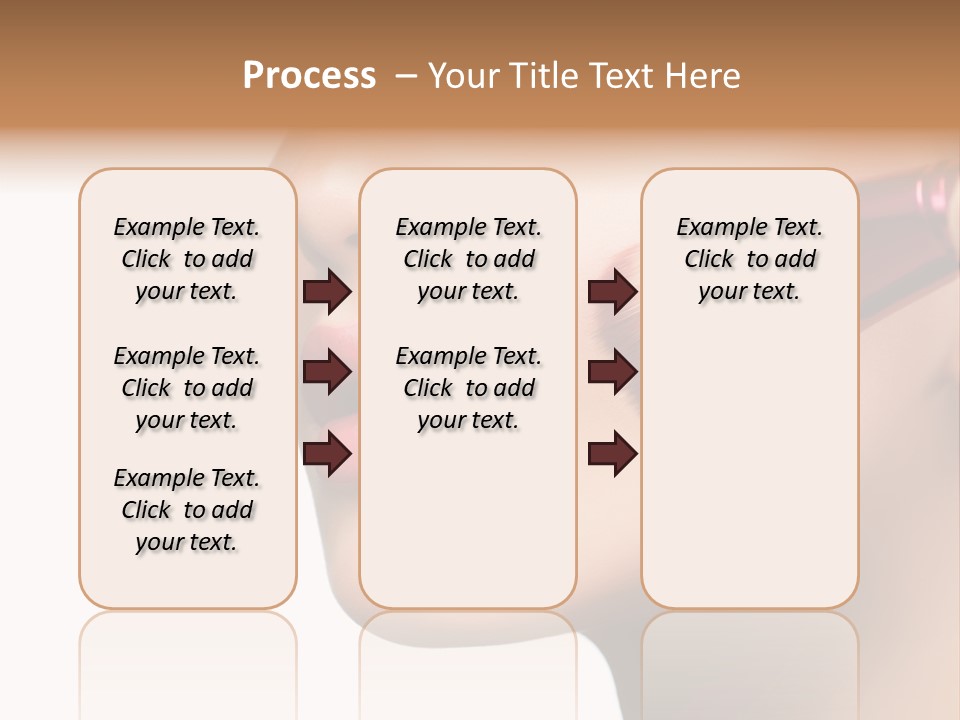 Lashes Lipstick Woman PowerPoint Template