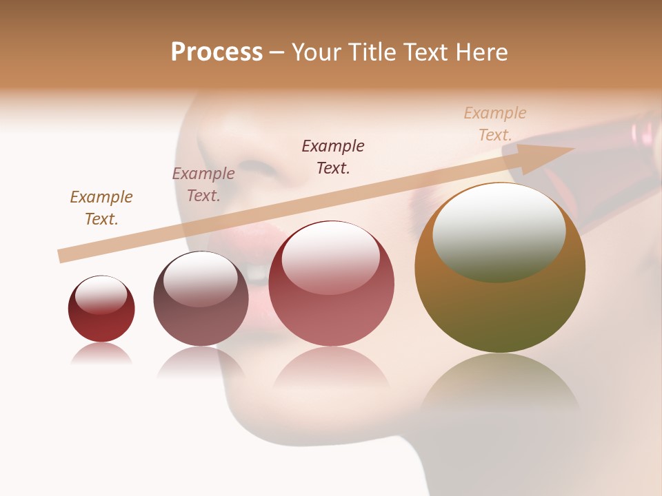 Lashes Lipstick Woman PowerPoint Template