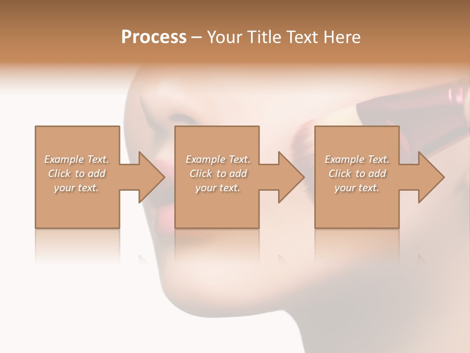 Lashes Lipstick Woman PowerPoint Template