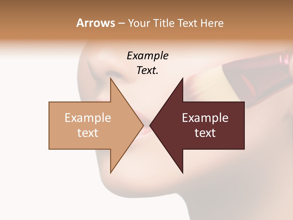 Lashes Lipstick Woman PowerPoint Template