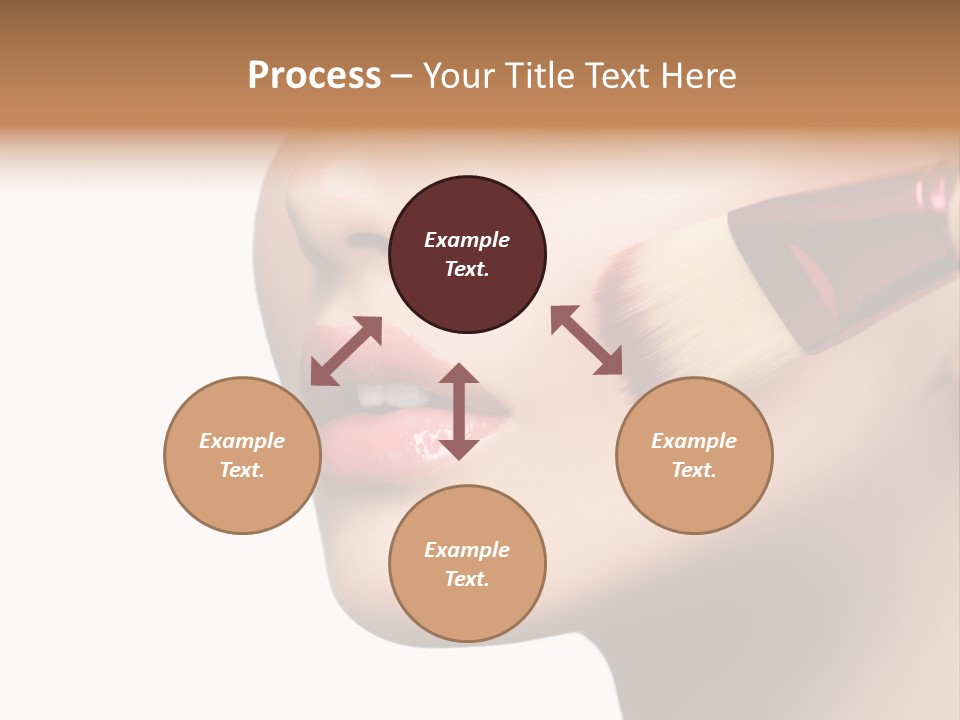 Lashes Lipstick Woman PowerPoint Template