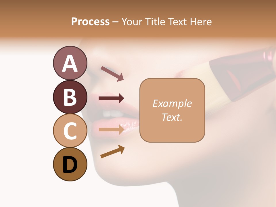 Lashes Lipstick Woman PowerPoint Template