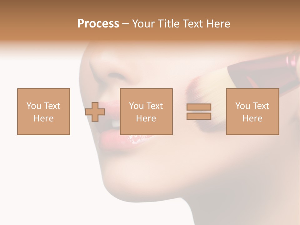 Lashes Lipstick Woman PowerPoint Template