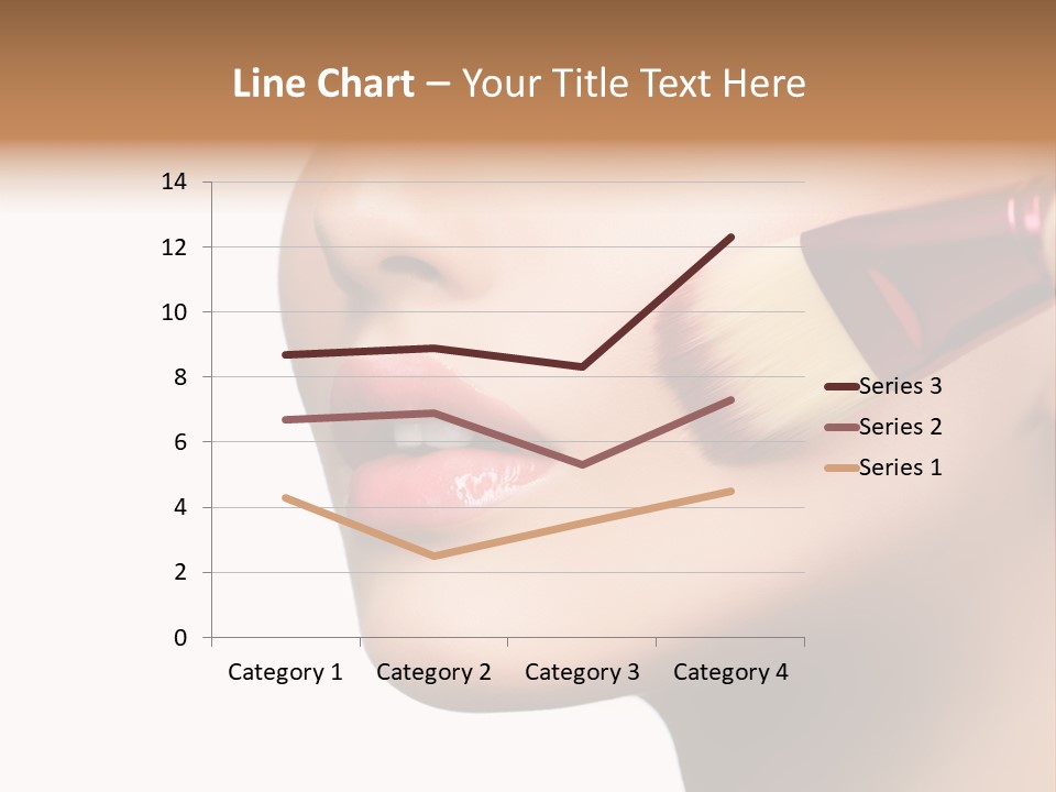 Lashes Lipstick Woman PowerPoint Template